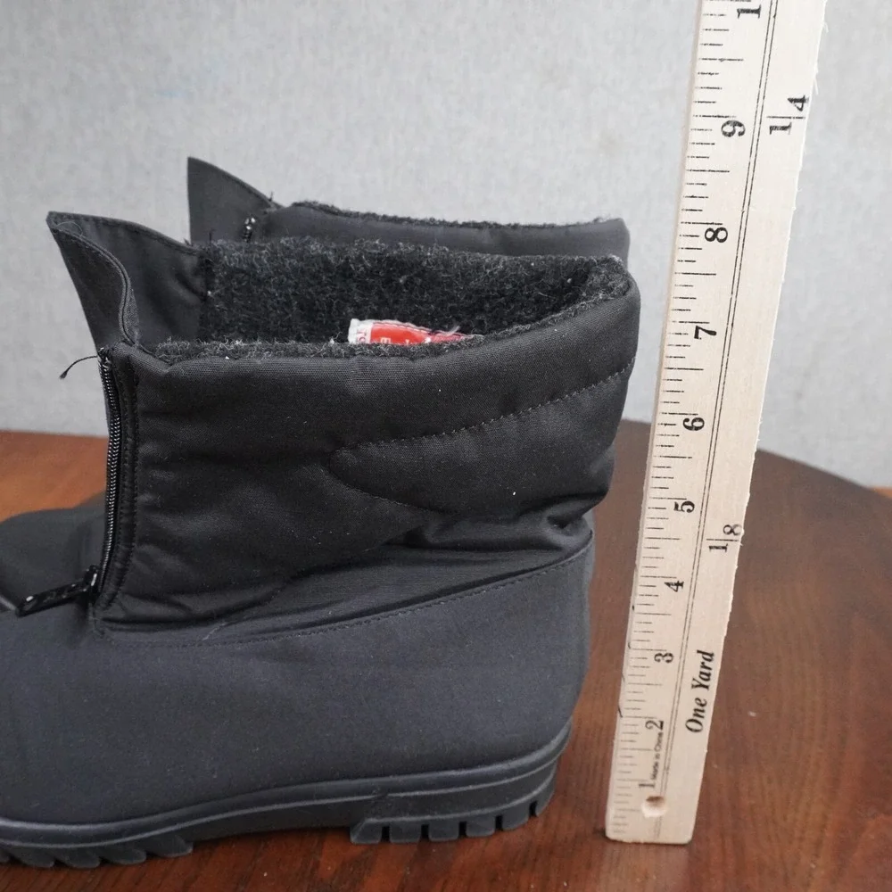 Toe Warmer Boots Women's‎ 7.5 M Black Waterproof Insulted Winter Snow Zip Front